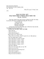 bao cao tong ket trường cap 2 3 dong tien