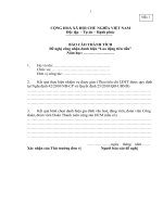 Các mẫu Hồ sơ Thi đua 2011