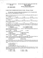 đề thi vào 10 chuyen sinh ben tre