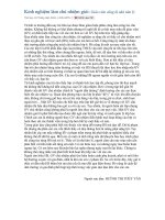 kinh nghiem lam cong tac chu nhiem gioi