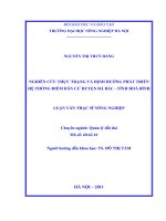 nghiên cứu thực trạng và dịnh hướng phát triển hệ thống điểm dân cư huyện đà bắc  tỉnh hoà bình