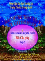 Bài giảng tiếng việt 5 tuần 19 bài câu ghép5 