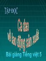 Bài giảng tiếng việt 5 tuần 17 bài tập đọc   ca dao về lao động sản xuất7 