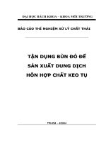 Tận dụng bùn đỏ để sản xuất dung dịch hỗn hợp chất keo tụ hỗn hợp