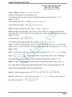 Đề thi thử môn toán số 20 MClass 