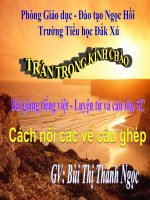 Bài giảng tiếng việt 5 tuần 19 bài cách nối các vế câu ghép9 