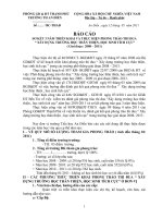 Báo cáo sơ kết 3 năm thực hiện xây dựng trường học thân thiện, học sinh tích cực