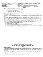 ĐỀ THI THỬ VÀO LỚP 10 THPT NĂM HỌC 2011 2012 CẢNH HÓA ĐỀ 02