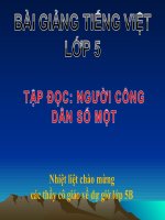 Bài giảng tiếng việt 5 tuần 19 bài người công dân số một10 