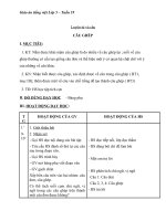 Giáo án tiếng việt 5 tuần 19 bài câu ghép6 