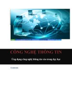 Ứng dụng công nghệ thông tin vào trong dạy học