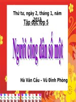 Bài giảng tiếng việt 5 tuần 19 bài người công dân số một 