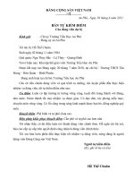 MẪU HỒ SƠ CHUYỂN ĐẢNG CHÍNH THỨC