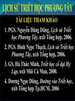 lịch sử triết học phương tây