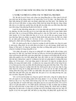 QUẢN LÝ NHÀ NƯỚC VỀ CÔNG TÁC TƯ PHÁP XÃ, THỊ TRẤN