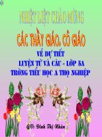 LTVC lớp 5 Mở rộng vốn từ thiên nhiên