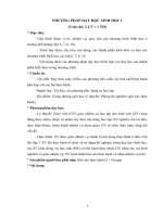 ĐỀ CƯƠNG BÀI GIẢNG PHƯƠNG PHÁP DẬY HỌC SINH HỌC