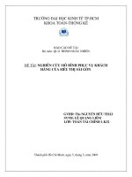 nghien cuu mo hinh phuc vu khach hang cua sieu thi Sai Gon