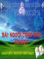 Bài giảng tiếng việt 5 tuần 19 bài người công dân số một4 