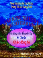 Bài giảng tiếng việt 5 tuần 19 bài chiếc đồng hồ3 