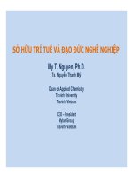 Bài giảng Sở hữu trí tuệ và đạo đức nghề nghiệp