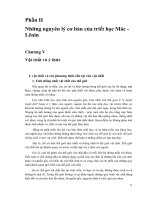 Phần II Những nguyên lý cơ bản của triết học Mác  Lênin