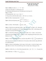 Đề thi thử môn toán số 17 MClass 