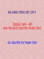 Bài giảng tiếng việt 5 tuần 19 bài nhà yêu nước nguyễn trung trực7 
