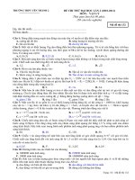 Đề thi thử ĐH vật lý số 5