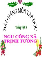 Bài giảng tiếng việt 5 tuần 17 bài tập đọc   ngu công xã trịnh tường6 