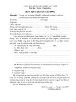 Đơn chuyển trường CBGV