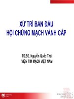 Xử trí ban đầu hội chứng vành cấp