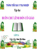 Tập đọc lợp Buôn Chư Lênh đón cô giáo