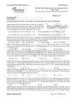 Đề thi thử môn vật lí số 12 MClass 