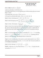 Đề thi thử môn toán số 18 MClass 