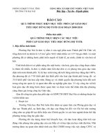 Báo cáo tổng kết 10 năm thực hiện mục tiêu PCGDTH ĐĐT