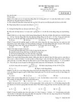 Đề thi thử ĐH vật lý số 3