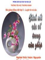 Bài giảng tiếng việt 5 tuần 19 bài cách nối các vế câu ghép12 