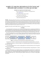 NGHIÊN cứu PHƯƠNG PHÁP đếm XE ô tô sử DỤNG mô HÌNH hỗn hợp GAUSSIAN và LUỒNG QUANG học