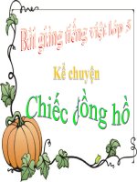 Bài giảng tiếng việt 5 tuần 19 bài chiếc đồng hồ5 