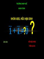 Nhom abel huu han sinh