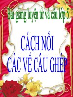 Bài giảng tiếng việt 5 tuần 19 bài cách nối các vế câu ghép10 
