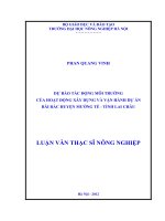 Dự báo tác động môi trường của hoạt động xây dựng và vận hành dự án bãi rác huyện mường tè   tỉnh lai châu 