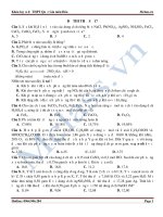 Đề thi thử môn hóa MClass số 17 