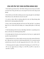 CÂU hỏi ôn tập CÔNG NGHỆ sản XUẤT ĐƯỜNG BÁNH kẹo