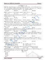 Đề thi thử môn hóa MClass số 19 