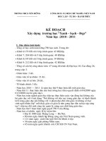 KH xây dựng trường Xanh, sạch, đẹp