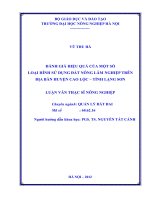 Đánh giá ảnh hưởng của hoạt động du lịch đến môi trường khu vực công viên hang động vịnh hạ long giai đoạn 2005 đến 2011 