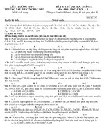 Đề thi thử THPT Vũng Tàu 5/2011