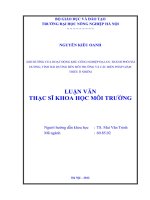 Ảnh hưởng của hoạt động khu công nghiệp đại an, thành phố hải dương, tỉnh hải dương đến môi trường và các biện pháp giảm thiểu ô nhiễm 